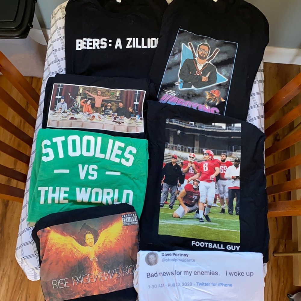 Assorted BARSTOOL SPORTS tee shirts